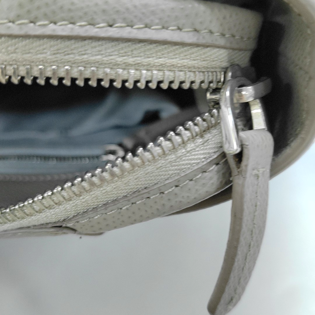 senreve Gray Cow Leather Embossed Single Shoulder Bag Backpack Silver Hardware Removable shoulder strap-(SKU)-14223070