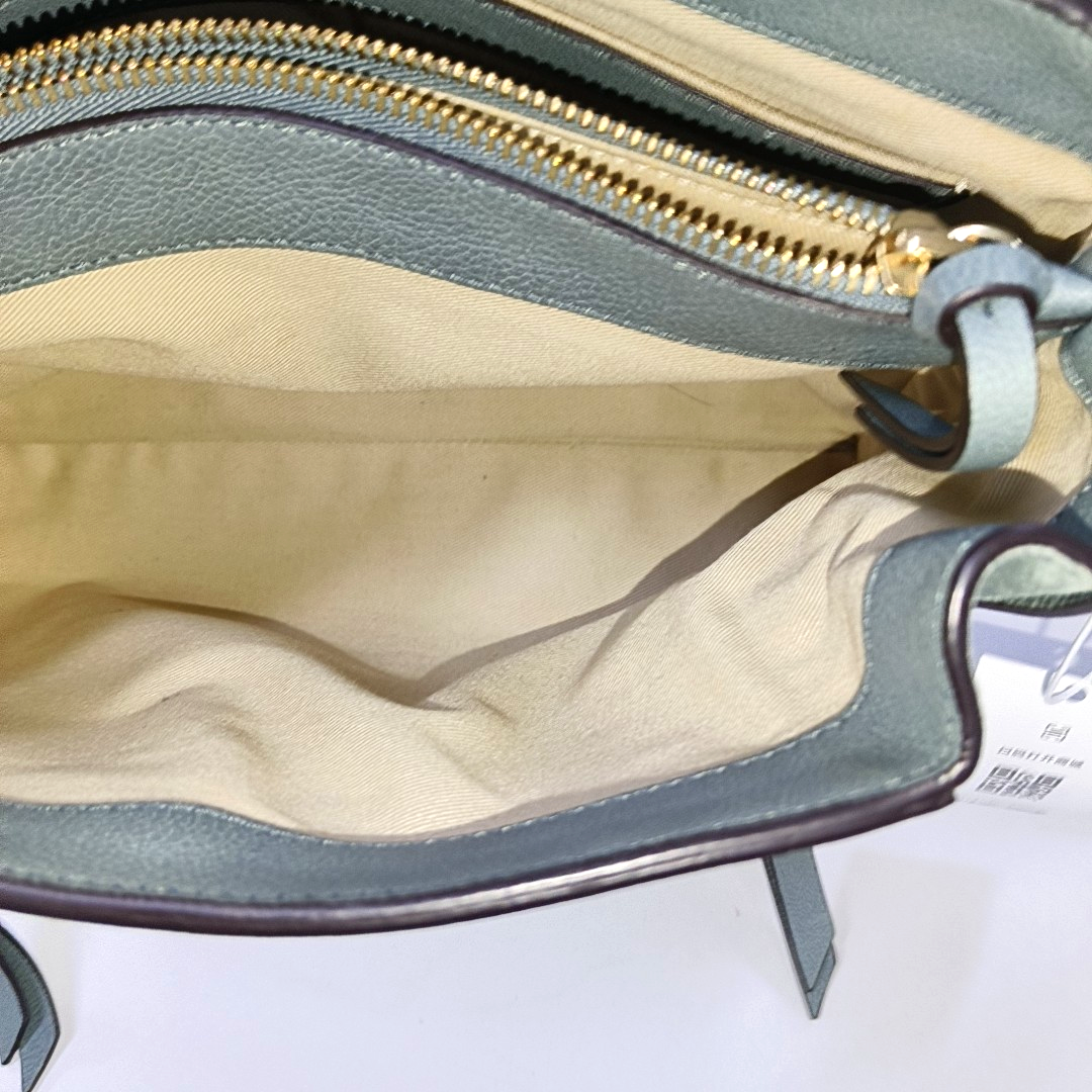 Chloé Faye Medium size Green Cowhide Leather Shoulder Bag Tote Golden hardware Removable shoulder strap-(SKU)-941110973