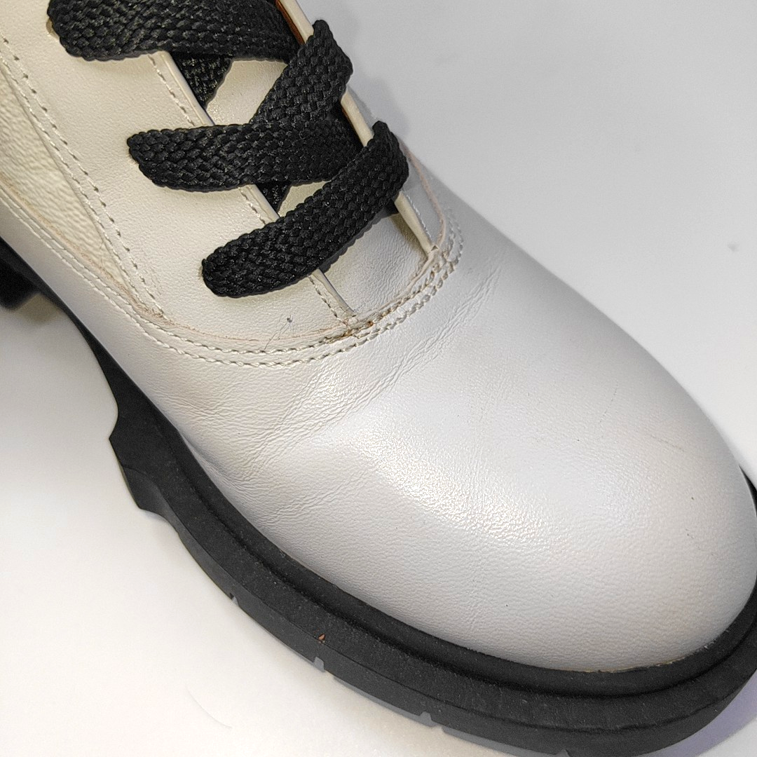 COACH 36code Women's Short Boots White Leather Winter-(SKU)-939377606