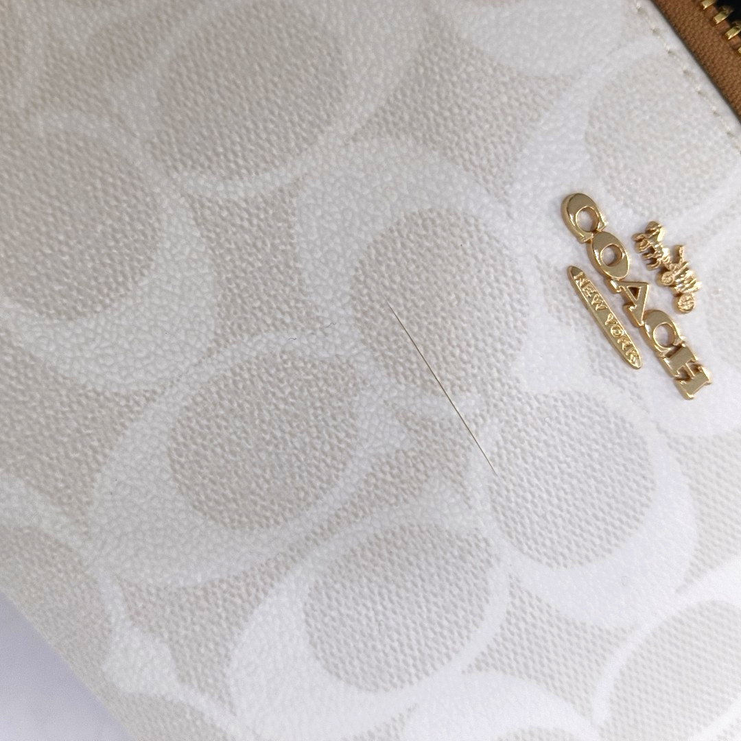 COACH NOLITA Beige Coated Canvas Monogrammed Tote Bag Golden hardware-(SKU)-937779103