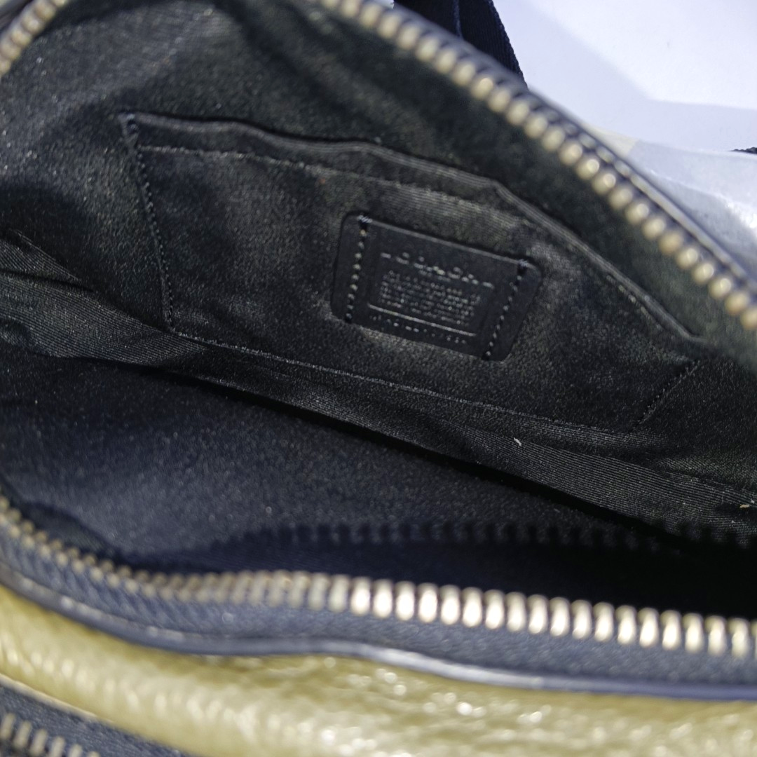 COACH Green Leather Fanny Pack Black hardware-(SKU)-951332811
