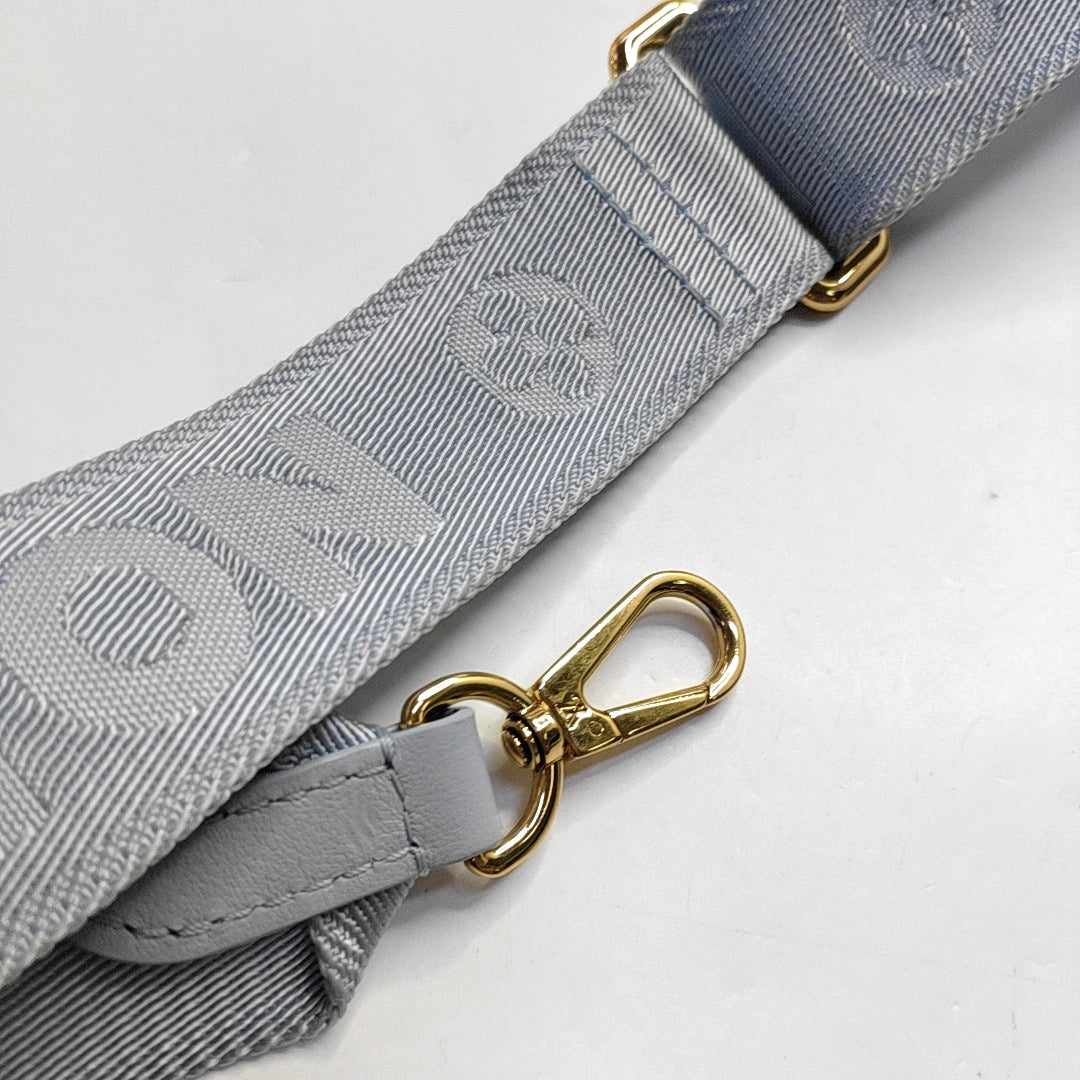 LOUIS VUITTON OVER THE MOON Small Size Blue Leather Monogram Embossed Dumpling Bag Shoulder Bag Crossbody Bag Handbag Detachable Strap Golden Hardware-(SKU)-968608135