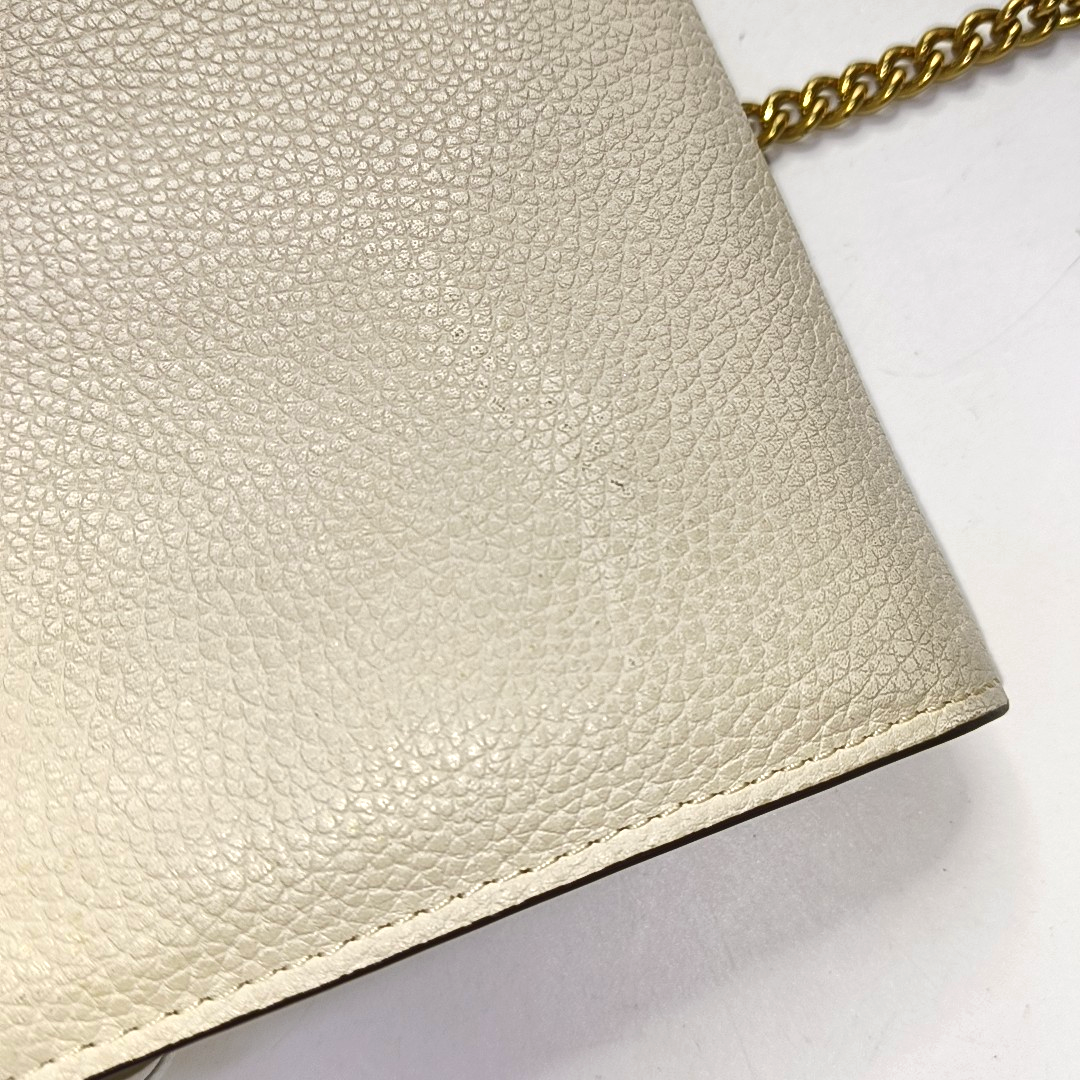 COACH TABBY White Leather Single Shoulder Bag Golden hardware Removable shoulder strap-(SKU)-939762938