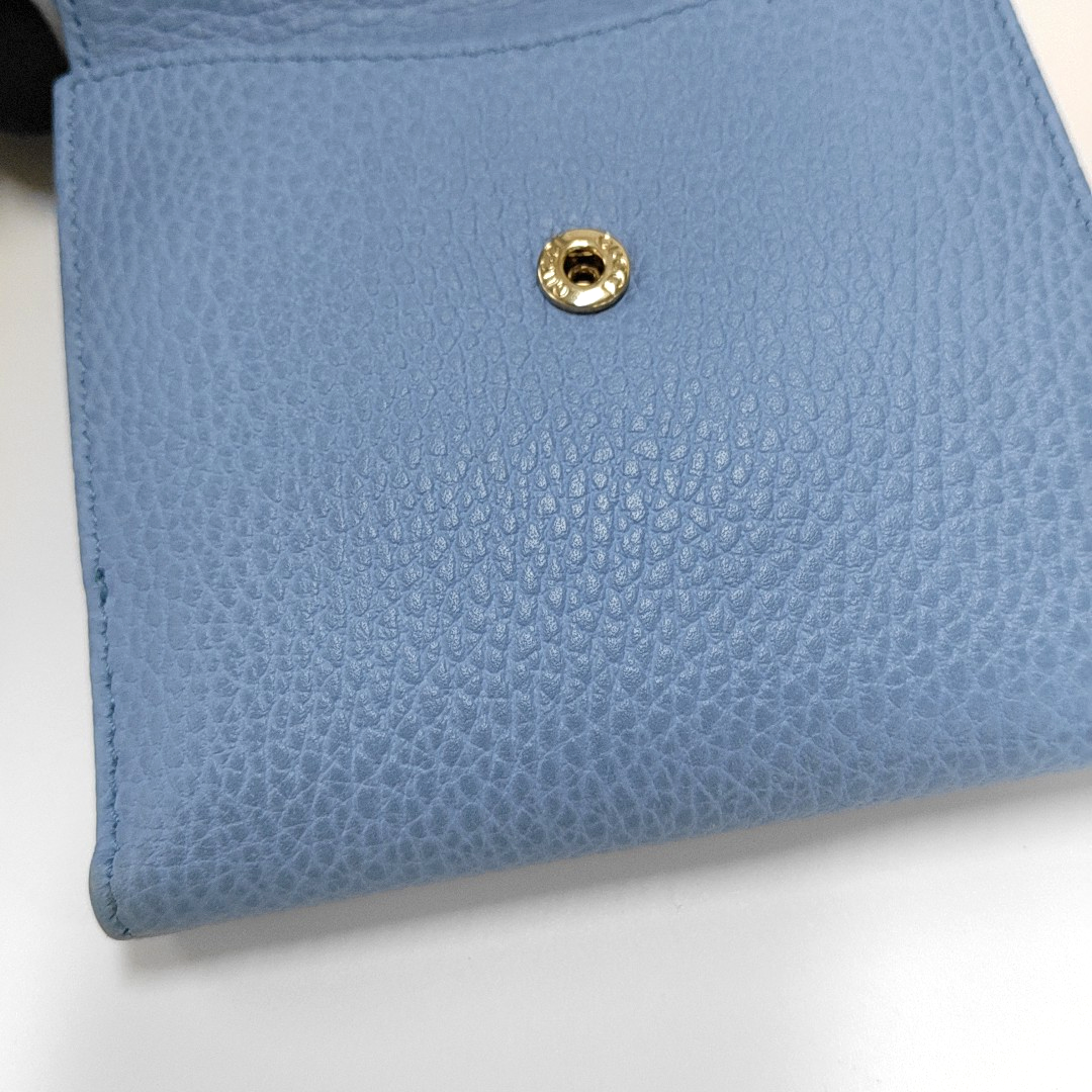 GUCCI Blue Leather Wallet-(SKU)-955765388