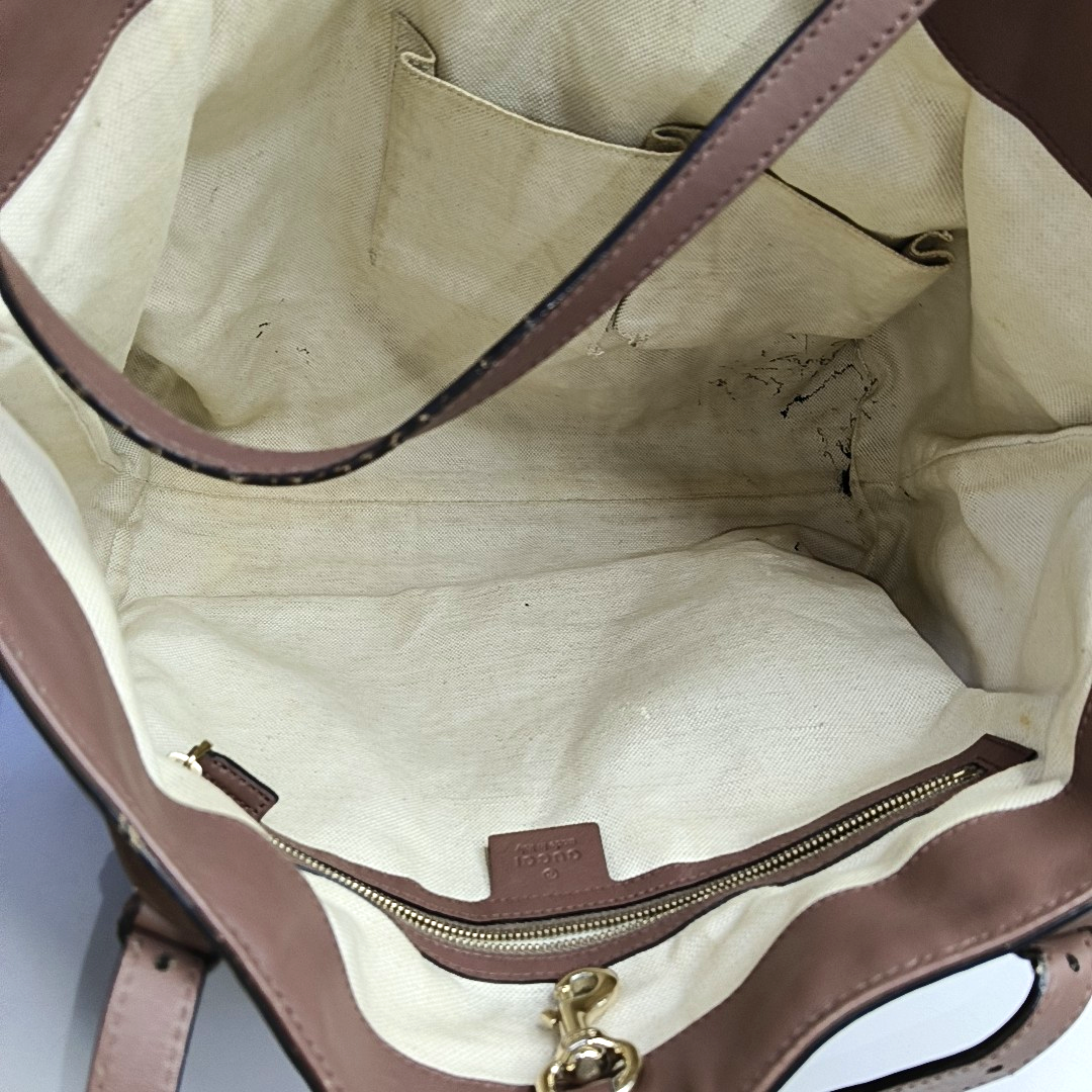 GUCCI Microguccissima Beige Cowhide Monogram Jacquard Shoulder Bag Crossbody Bag Golden hardware-(SKU)-945794351