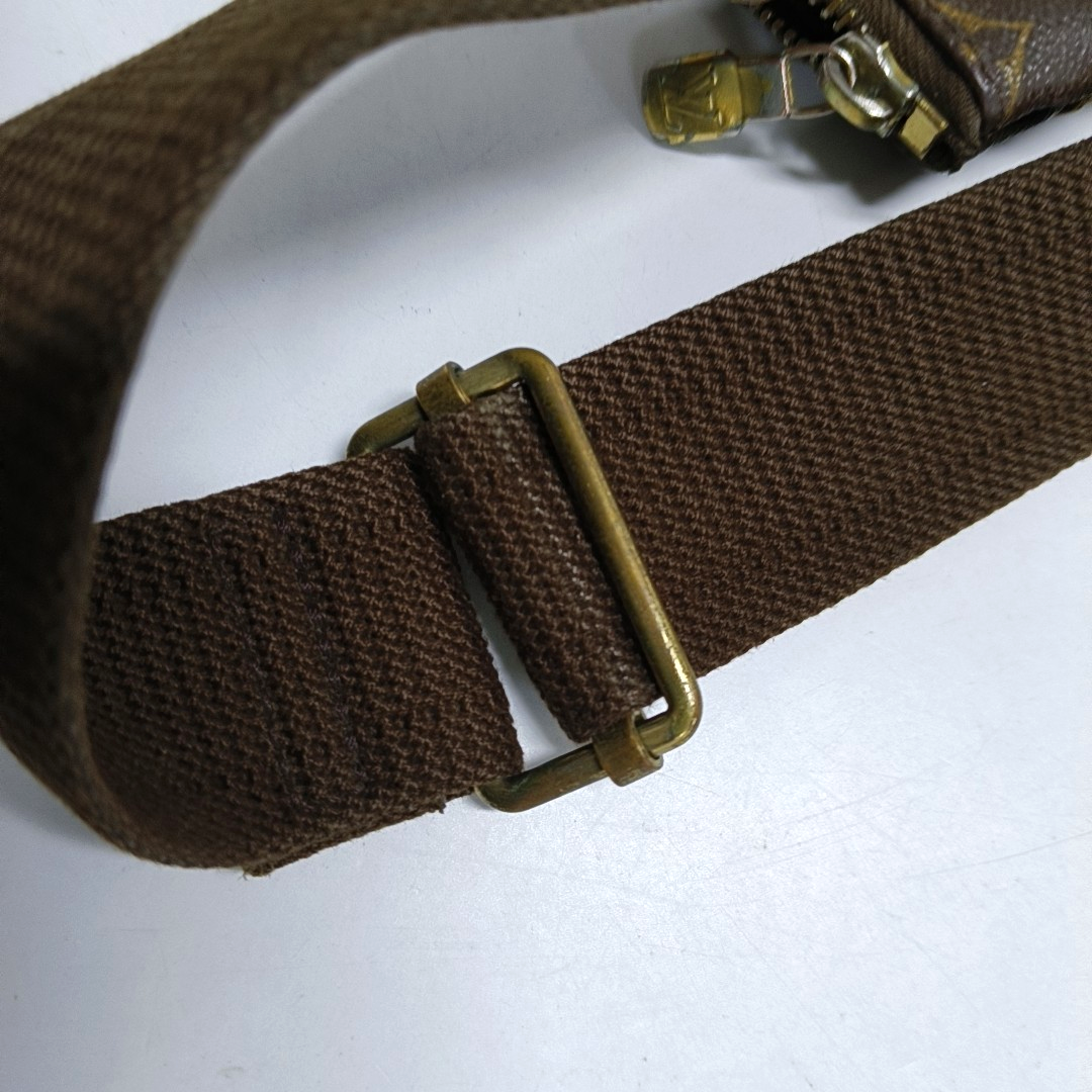 LOUIS VUITTON BOSPHORE Brown Coated Canvas Monogram Single Shoulder Bag Crossbody Golden hardware-(SKU)-950950997