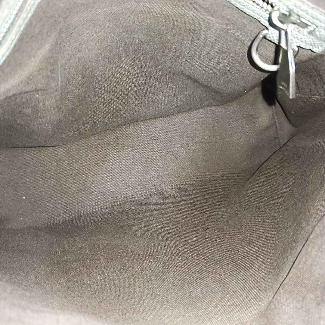 LOUIS VUITTON ROMAN Gray Cowhide Crossbody Single Shoulder Bag Silver Hardware-(SKU)-958340787