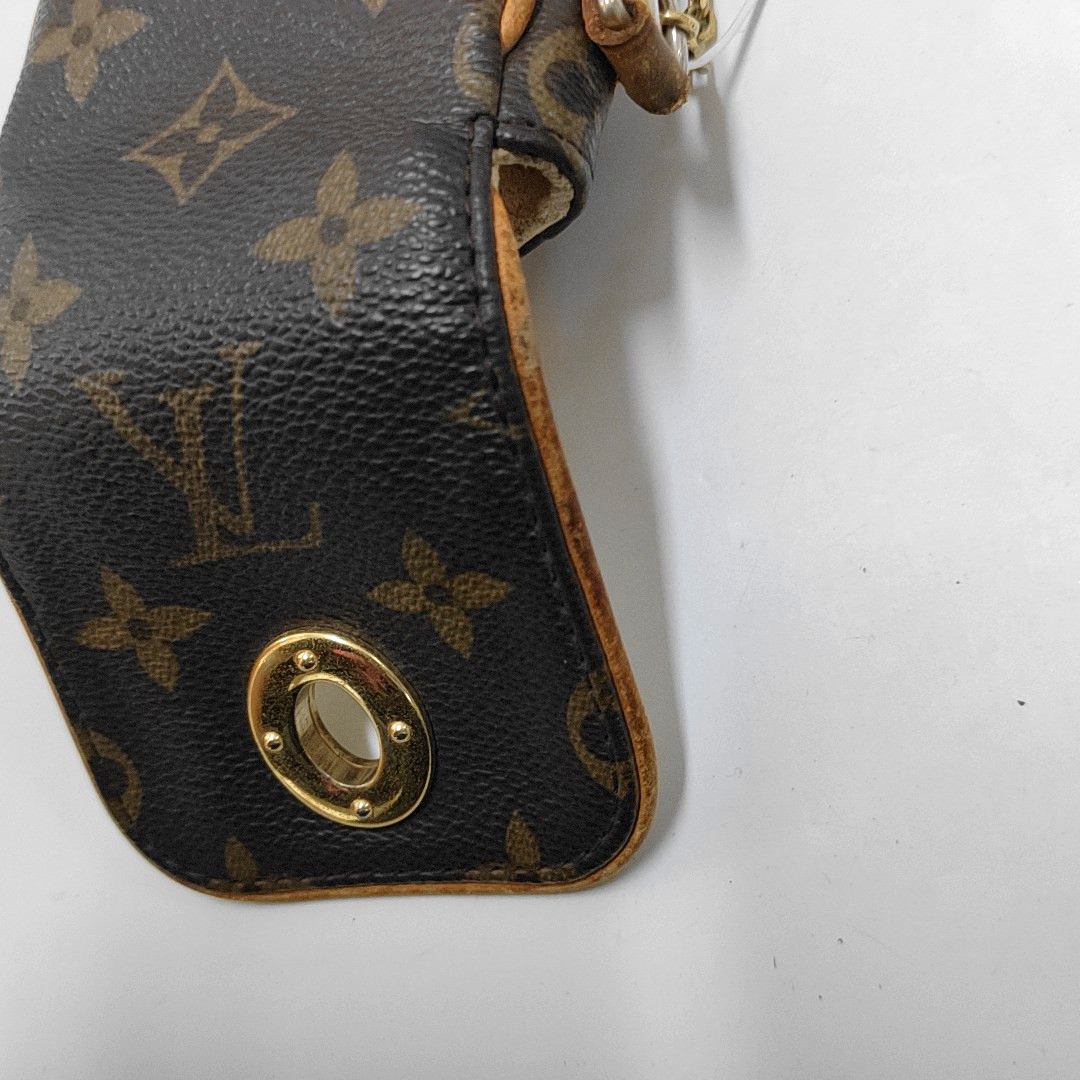 LOUIS VUITTON TULUM Brown Coated Canvas Monogrammed Change Purse Golden hardware-(SKU)-947601683