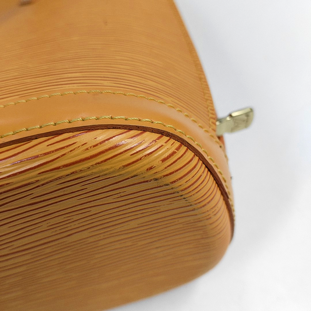LOUIS VUITTON LUSSAC 黄色EPI牛皮水波纹Shoulder Bag Golden hardware Vintage model-(SKU)-959138039