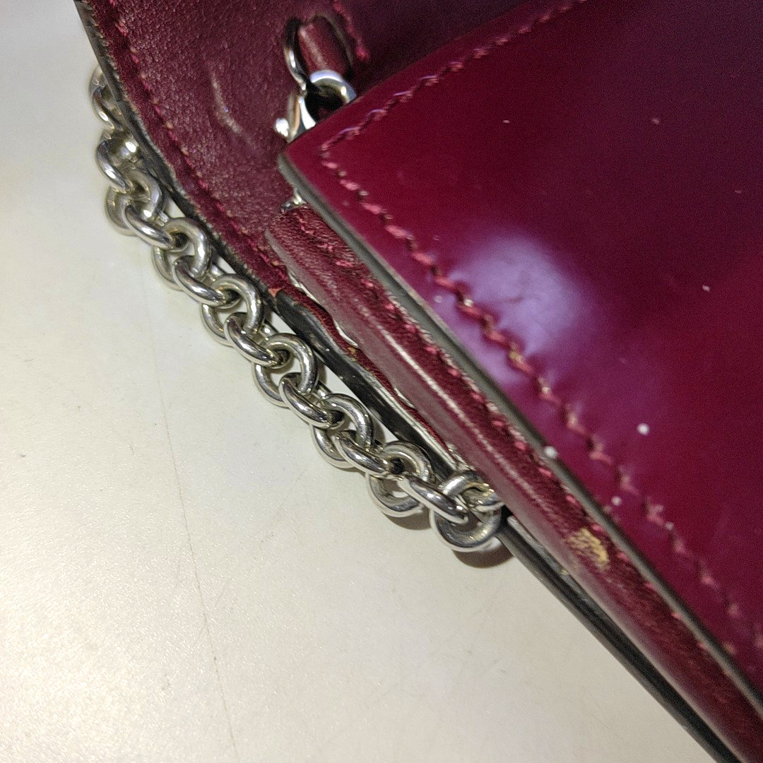 GUCCI Plum Purple Cowhide Tote Bag Silver Hardware Removable shoulder strap-(SKU)-938135471