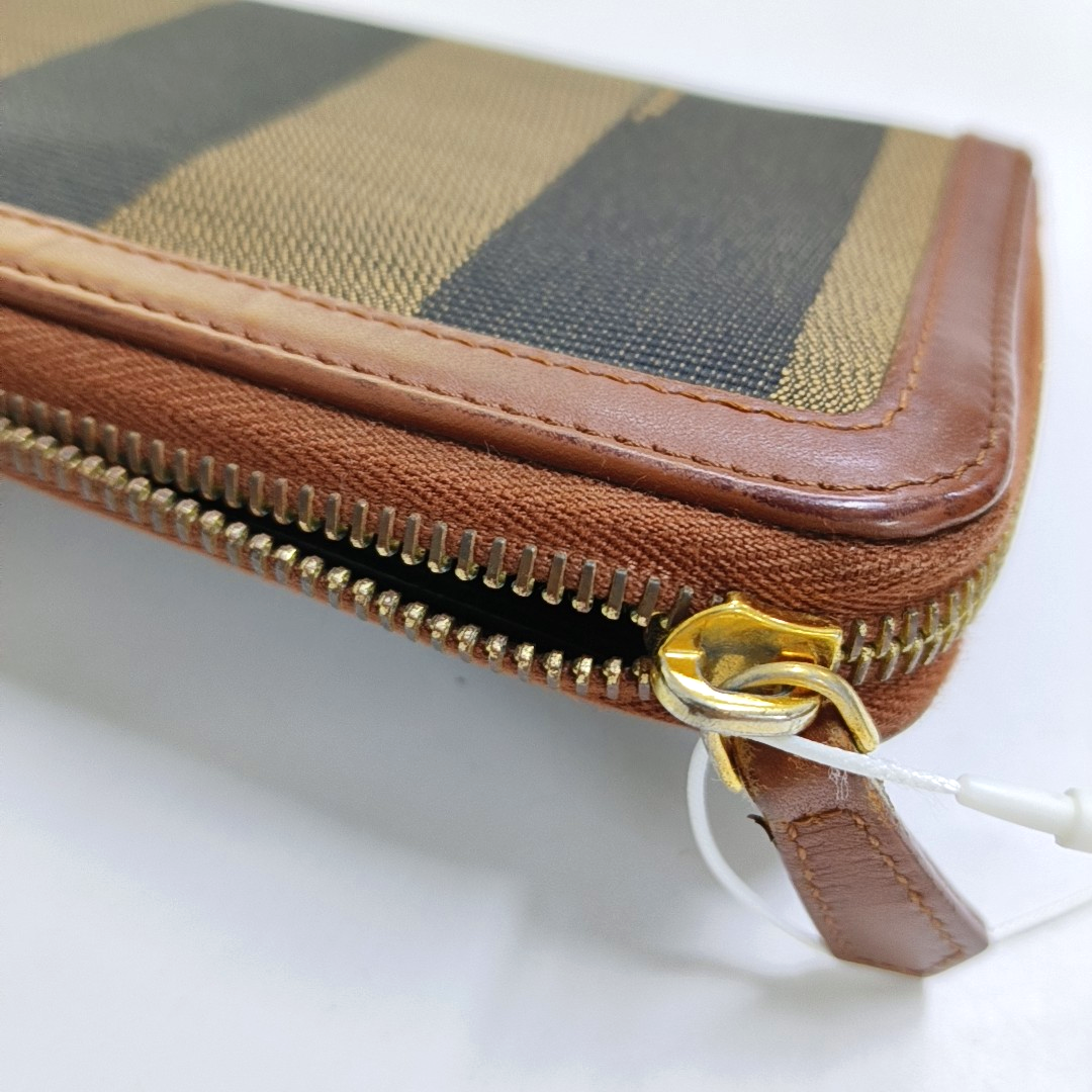 FENDI Multicolor Canvas Wallet Golden hardware-(SKU)-948382276