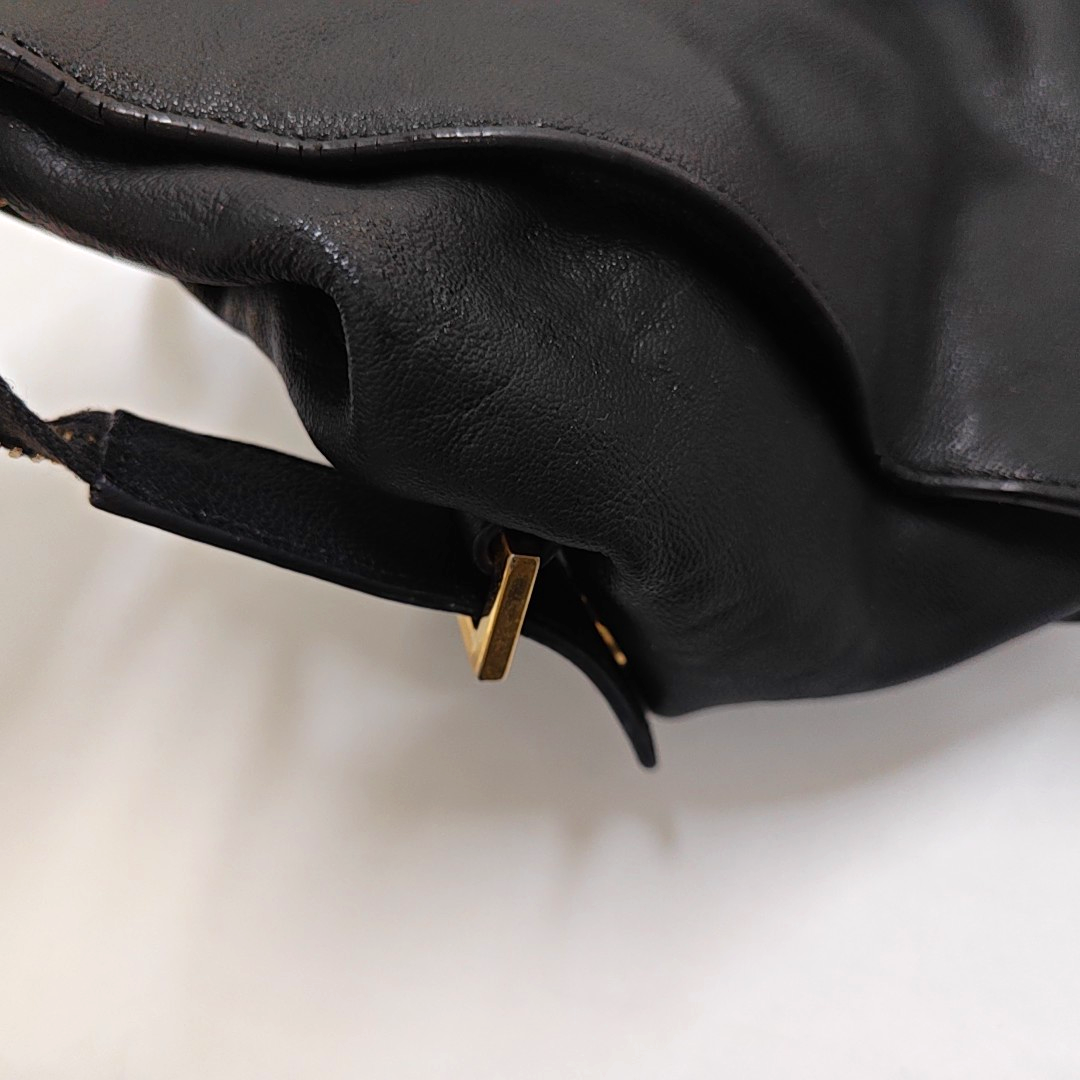 YSL CHYC Y LIGNE Small size Black cowhide tote bag Golden hardware-(SKU)-950515065