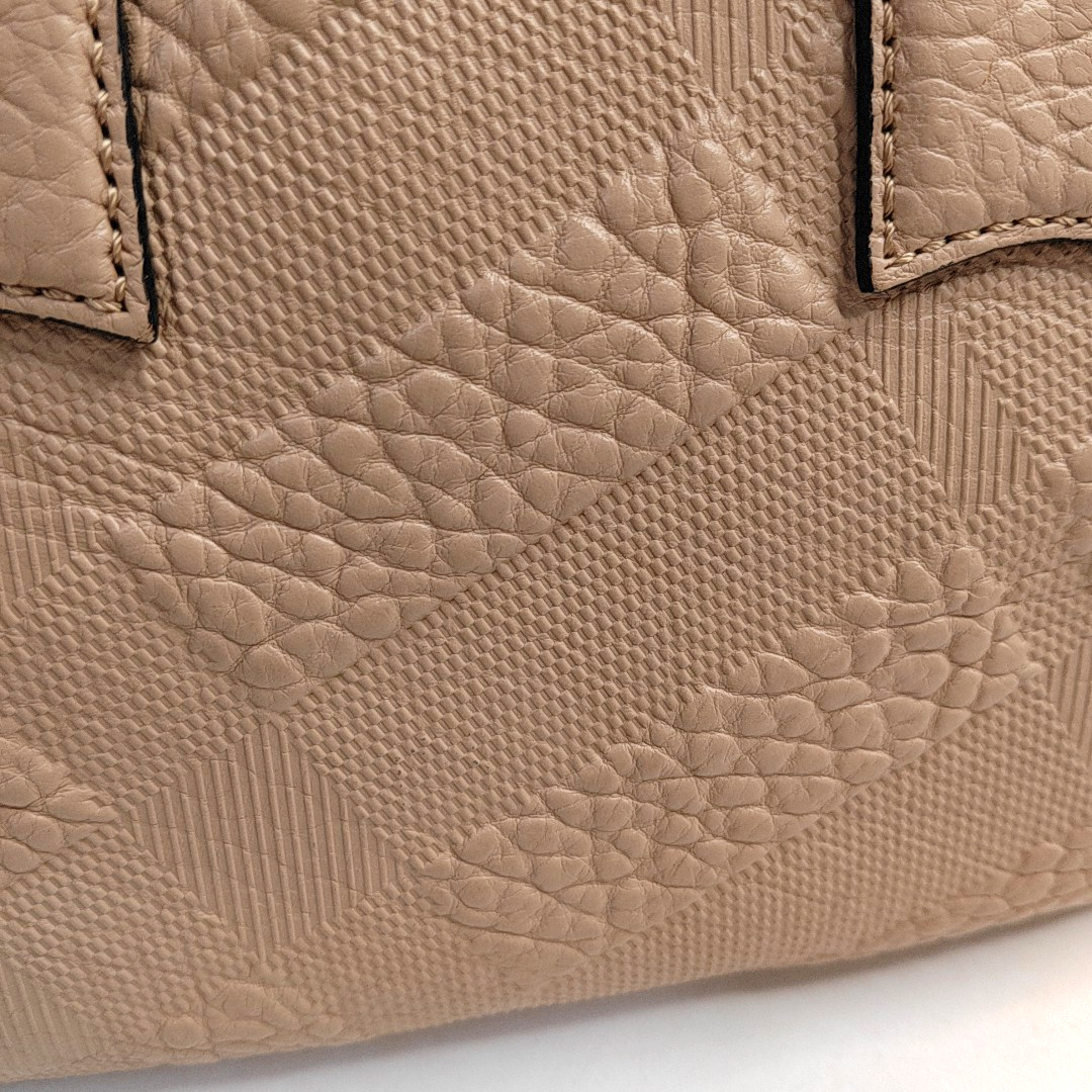 BURBERRY Sartorial Orchard Small size Nude Pink Cowhide Tote Bag Single Shoulder Bag Crossbody Golden hardware-(SKU)-943770411