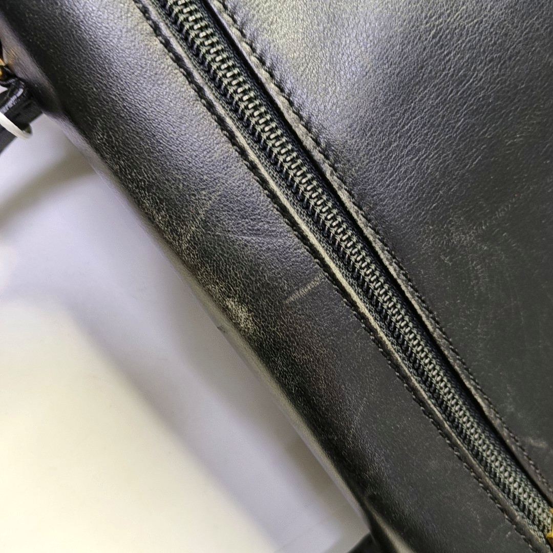 CELINE Tote bag Black Cowhide Single Shoulder Bag Tote Bag Golden hardware Removable shoulder strap-(SKU)-944455905