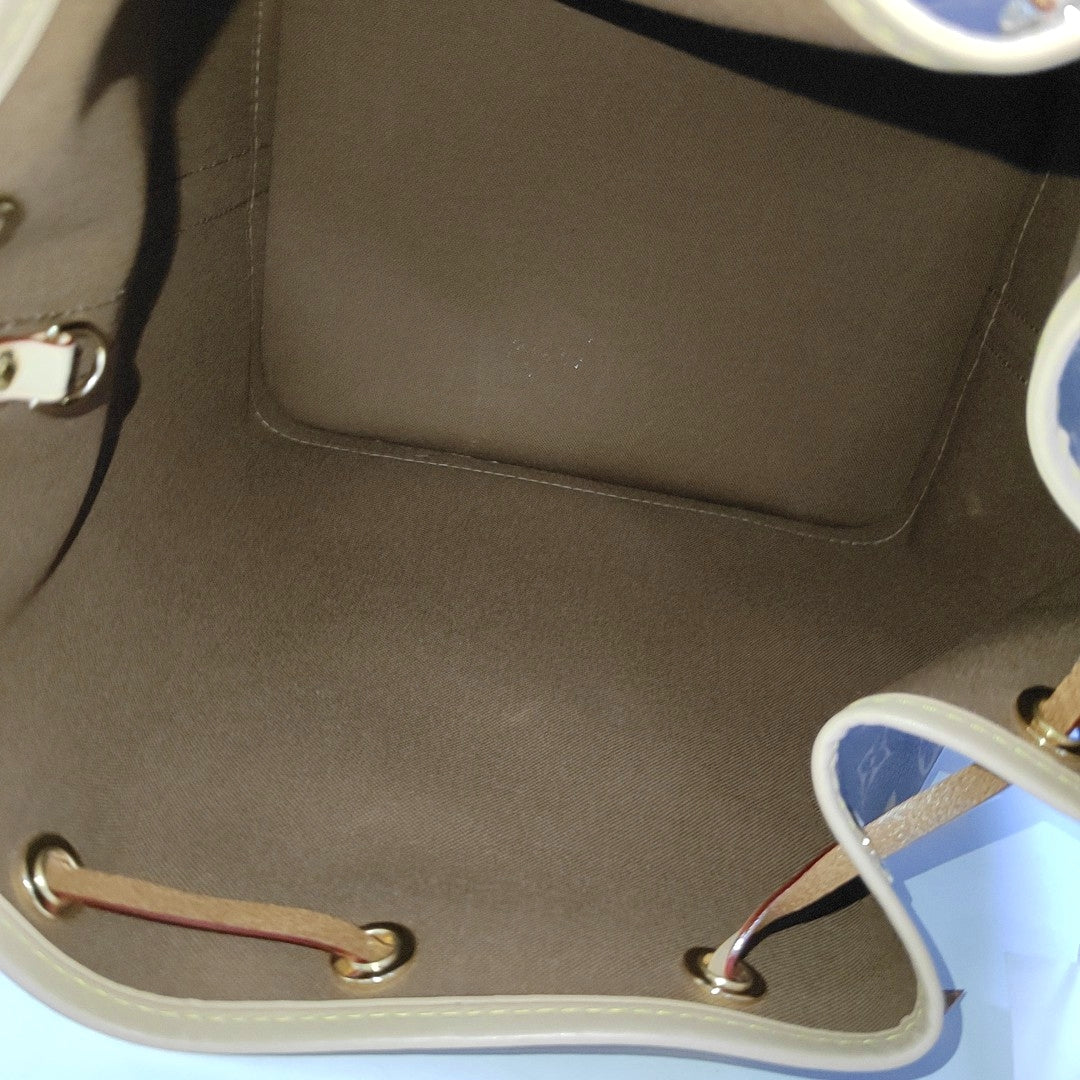 LOUIS VUITTON NOÉ Brown Coated Canvas Monogram Bucket Bag Shoulder Bag, Crossbody Bag with Detachable Strap, Gold Hardware-(SKU)-965774129