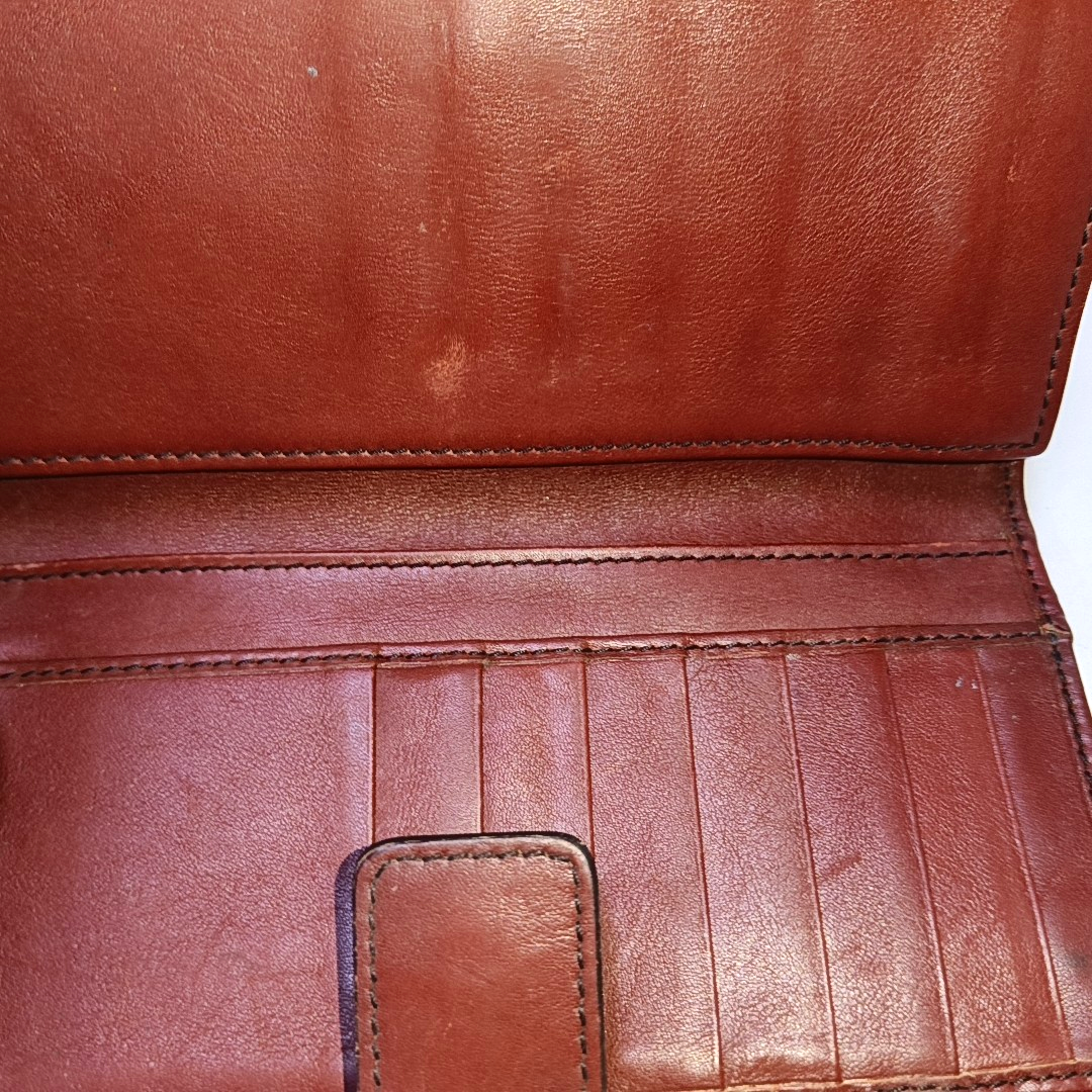 GUCCI Red Cowhide Monogrammed Embossed Wallet Golden hardware-(SKU)-946774567