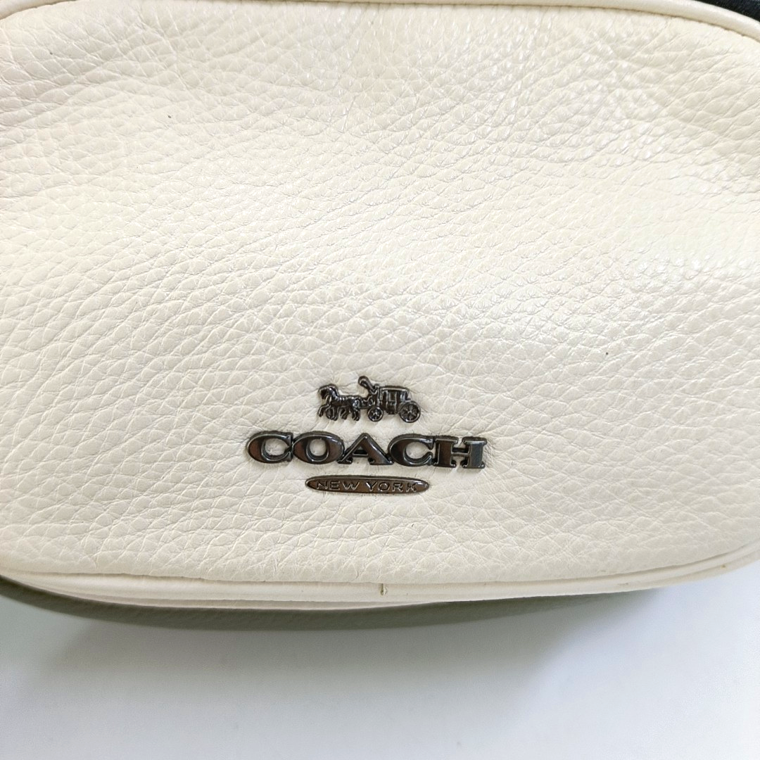 COACH Green Leather Fanny Pack Black hardware-(SKU)-951332811