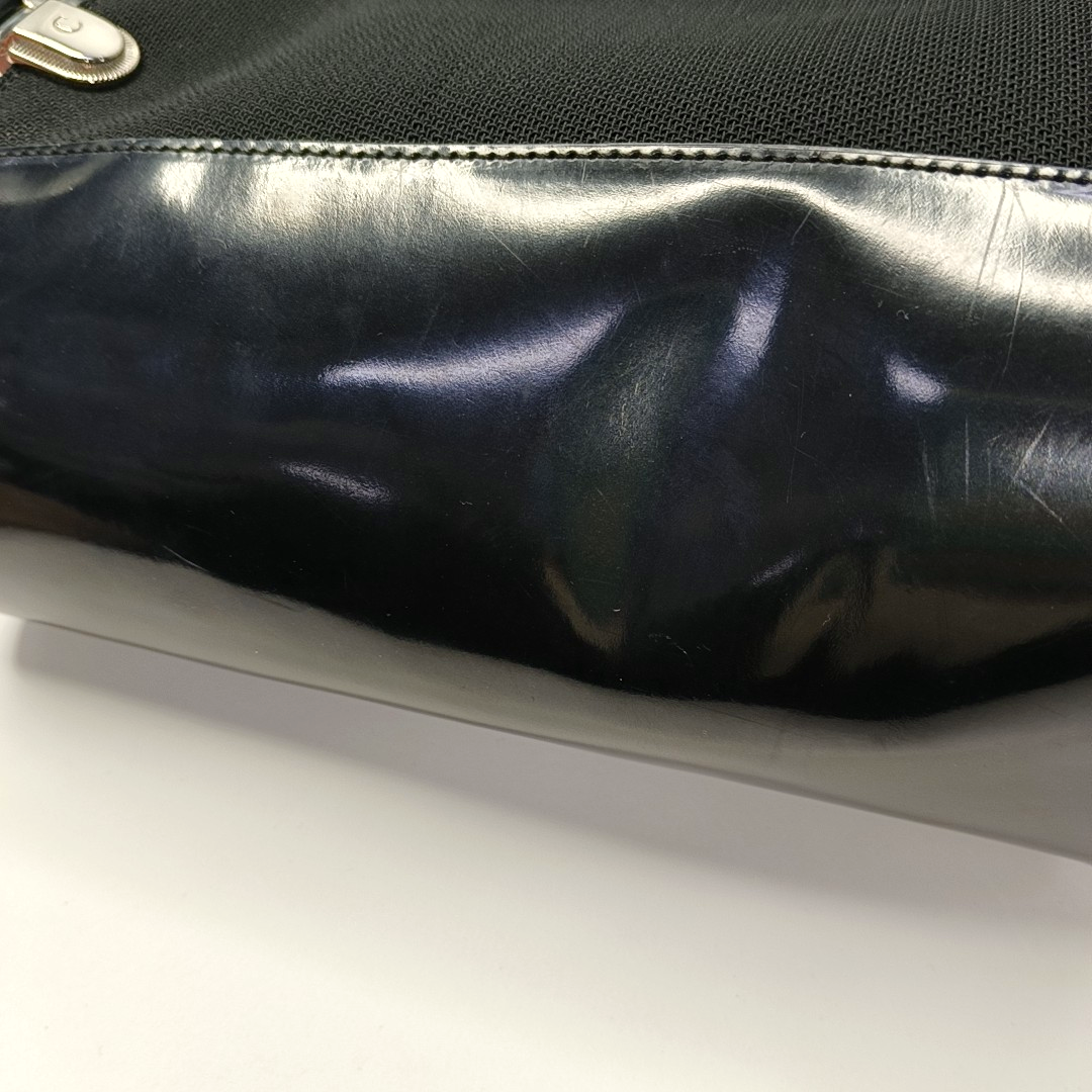 DIOR Tote bag Black Fabric Single Shoulder Bag Silver Hardware Pouch detachable shoulder strap-(SKU)-929190229
