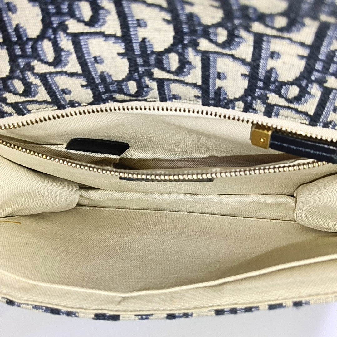 DIOR Dioraddict Beige Canvas Monogram Embossed Shoulder Bag Tote Crossbody Bag Gold Ruthenium Hardware Removable Strap-(SKU)-967071539