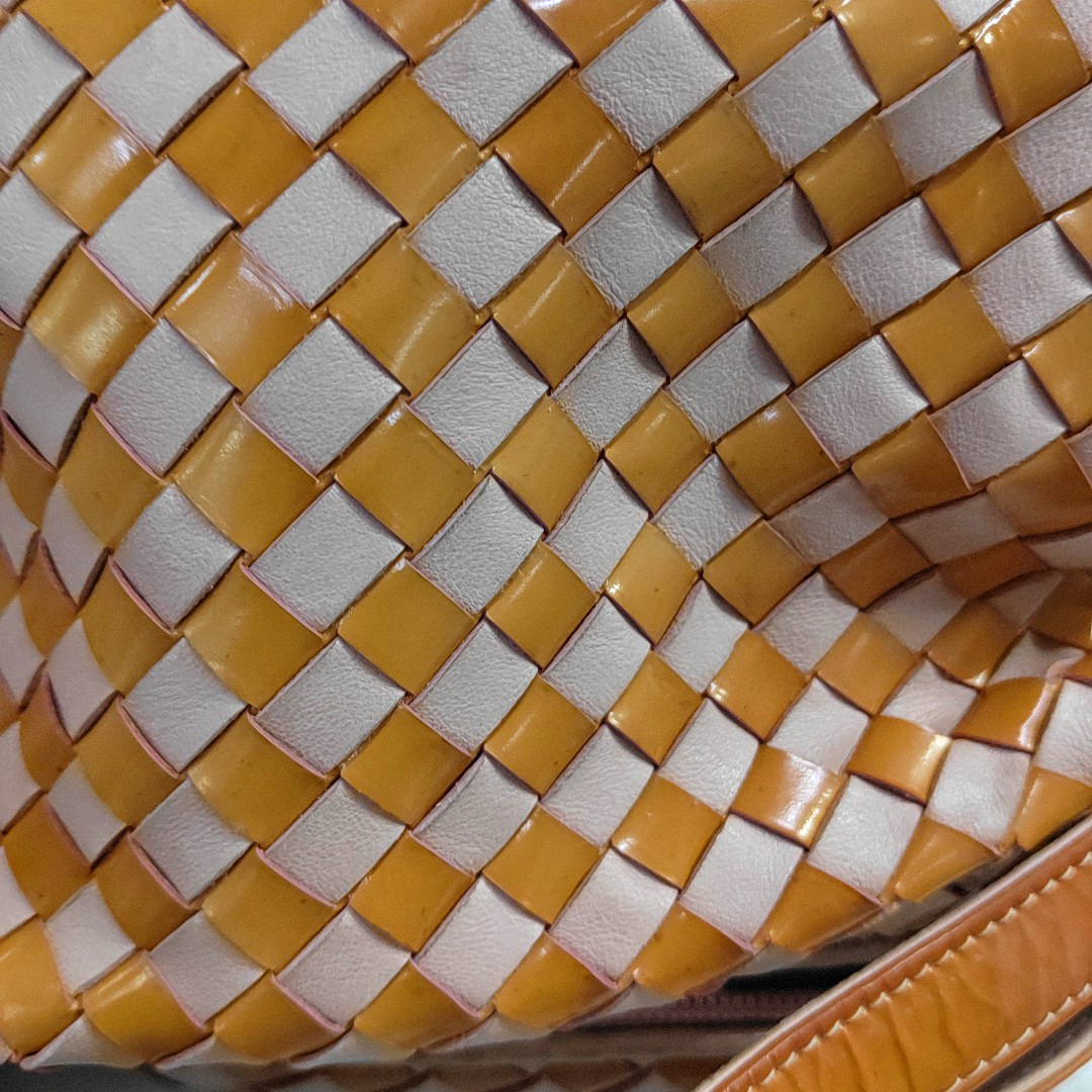 BALLY Tote bag Brown Leather Woven Handbag Golden hardware-(SKU)-935403864