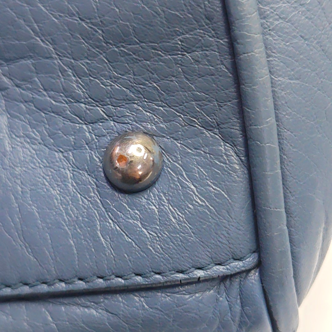 LOEWE Tote bag Blue Leather Tote Bag Golden hardware-(SKU)-945163110