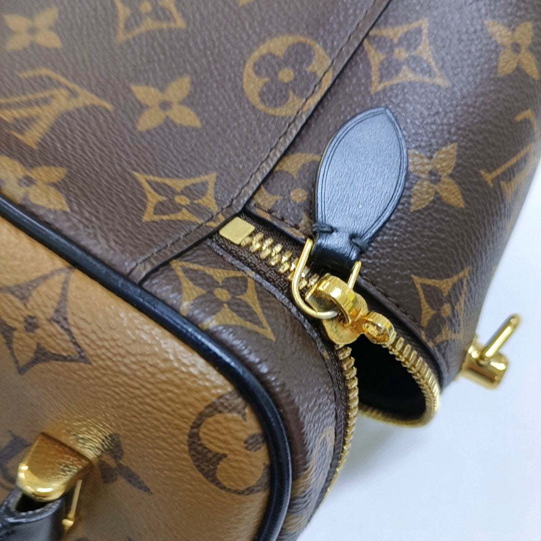 LOUIS VUITTON NICE Small Brown Coated Canvas Monogram Single Shoulder Bag Handbag Crossbody Bag Golden Hardware Removable Strap-(SKU)-964285955