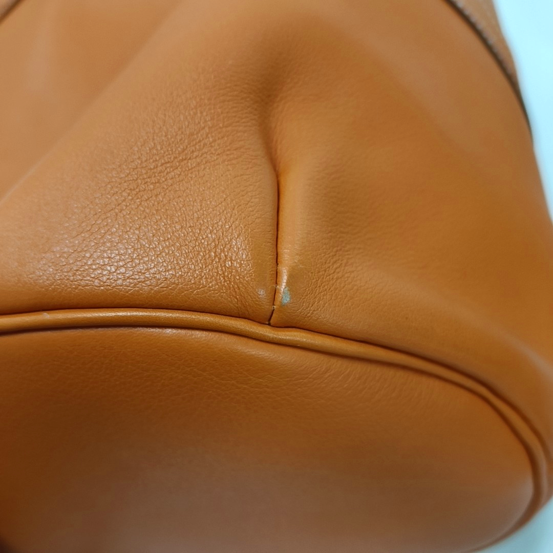 HERMÈS Voyage Polochon Orange Evercolor Calfskin Handbag Golden Hardware 🄽-(SKU)-943397886