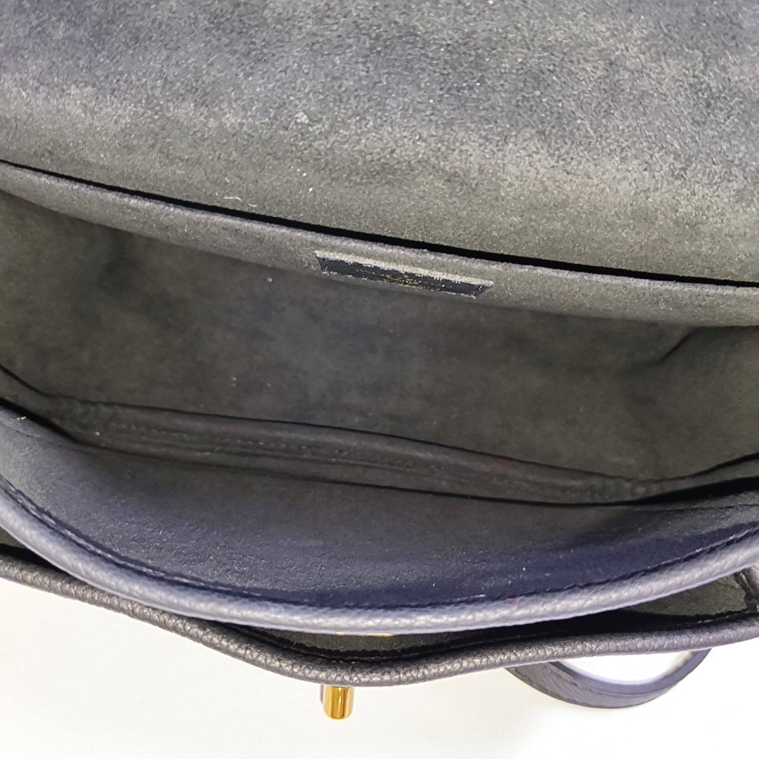 LOUIS VUITTON LOCKME TENDER Small Black Leather Shoulder Bag with Detachable Strap-(SKU)-969960373