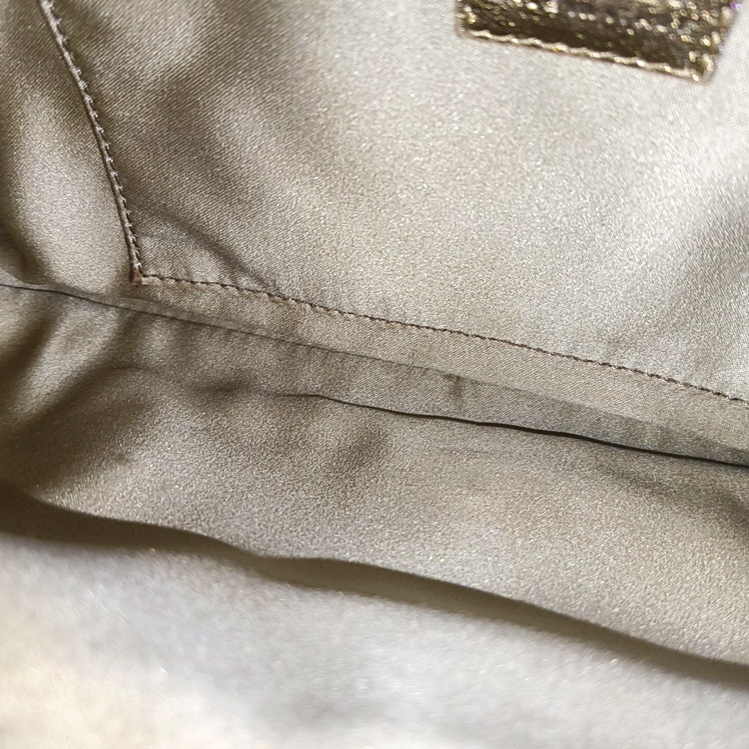 VERSACE Brown Coated Canvas Quilted Single Shoulder Bag Golden hardware-(SKU)-13724290