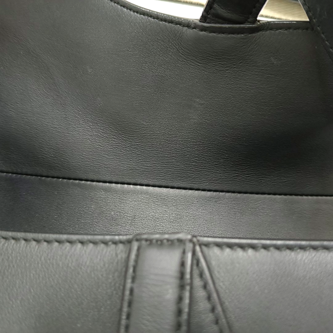 DIOR Saddle Small Black Calfskin Saddle Bag Single Shoulder Bag Tote with Black Hardware and Removable Strap-(SKU)-940890470