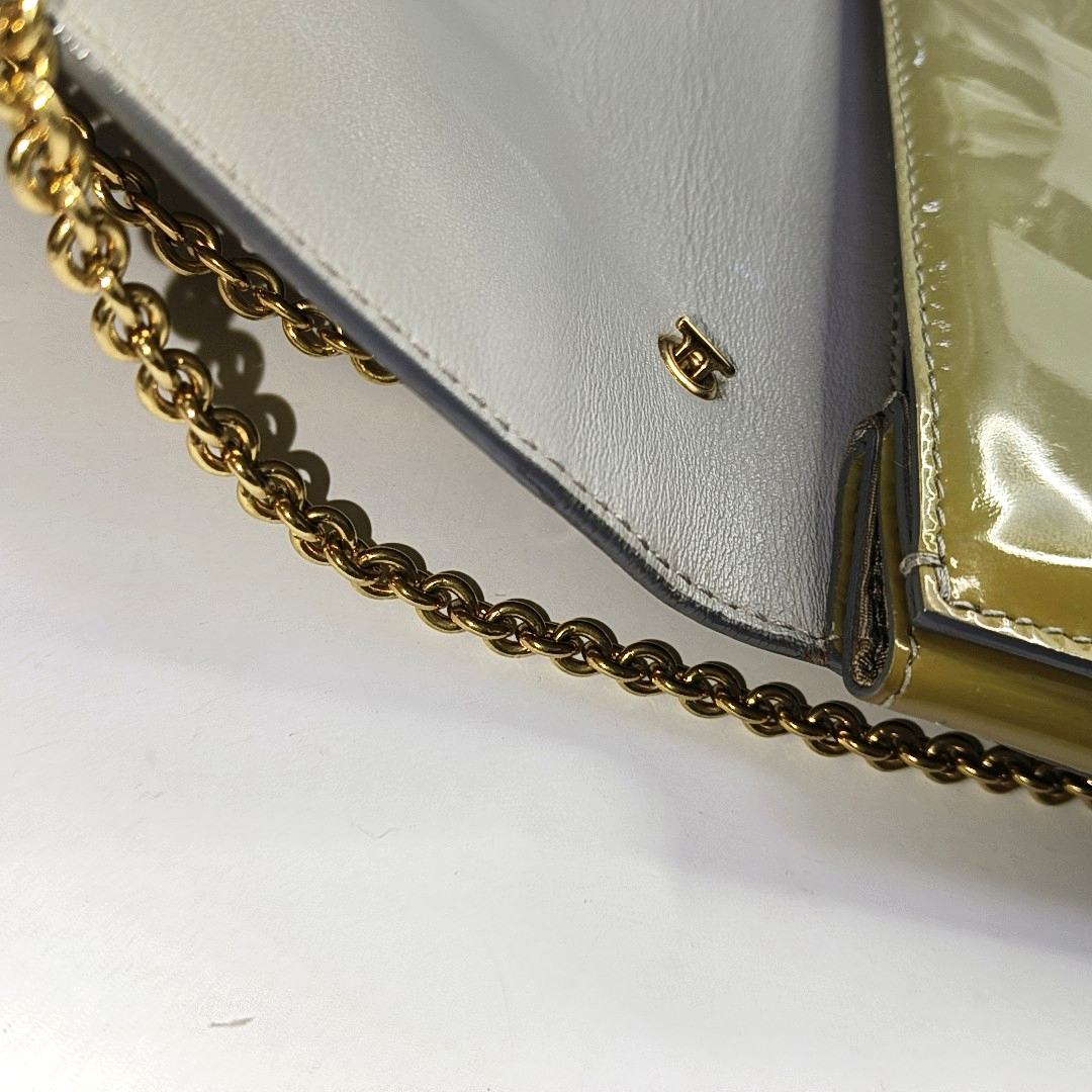 FERRAGAMO Ginny Green Cowhide Single Shoulder Bag Crossbody Golden hardware-(SKU)-942638146