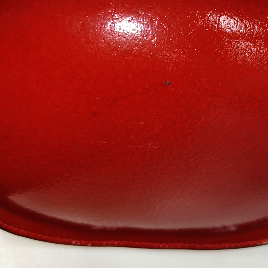 CELINE Bucket bag Red Cowhide Embossed Single Shoulder Bag Golden hardware Vintage model-(SKU)-12936054