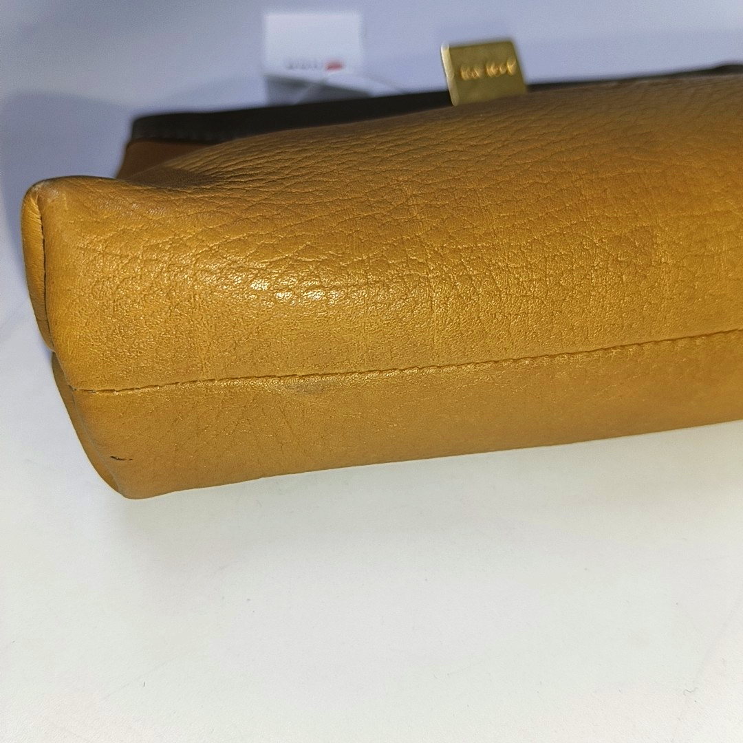 LOEWE Brown Cow Leather Grained Handbag Golden hardware-(SKU)-943656092