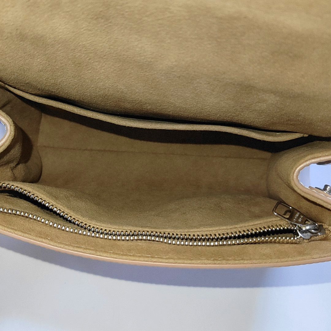 LOUIS VUITTON CLUNY Mini Beige EPI Calfskin Ripple Shoulder Bag, Handbag, Crossbody Bag with Detachable Strap-(SKU)-965312768