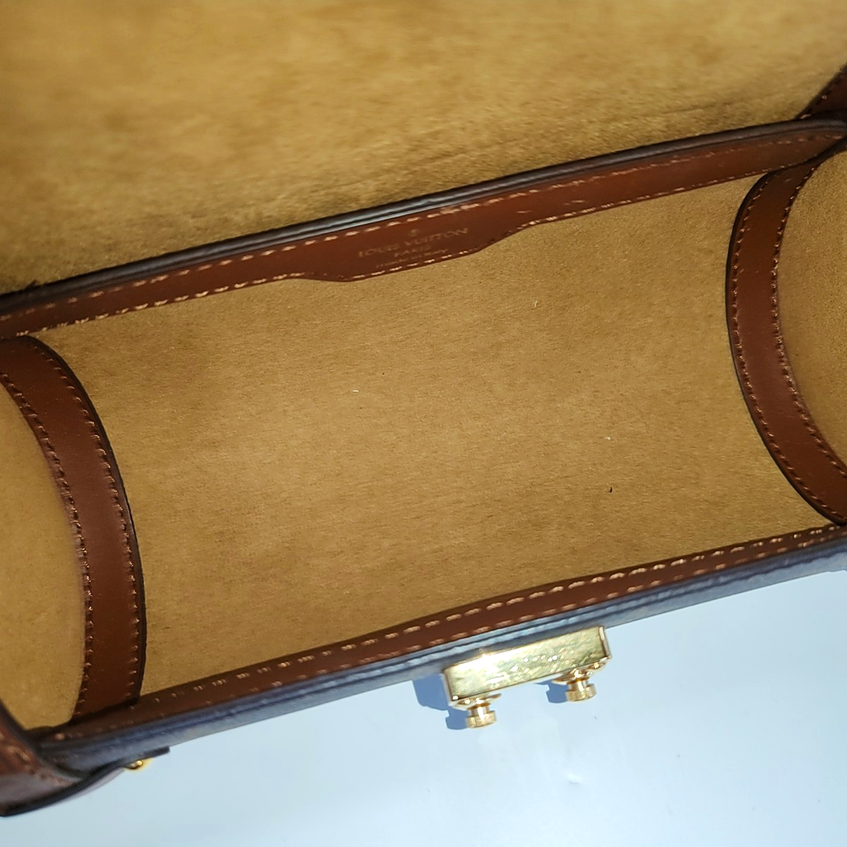 LOUIS VUITTON PAPILLON 19 Brown Coated Canvas Monogram Rivet Babylone Crossbody Bag Handbag Shoulder Bag Gold Hardware 2 Removable Straps-(SKU)-962788033