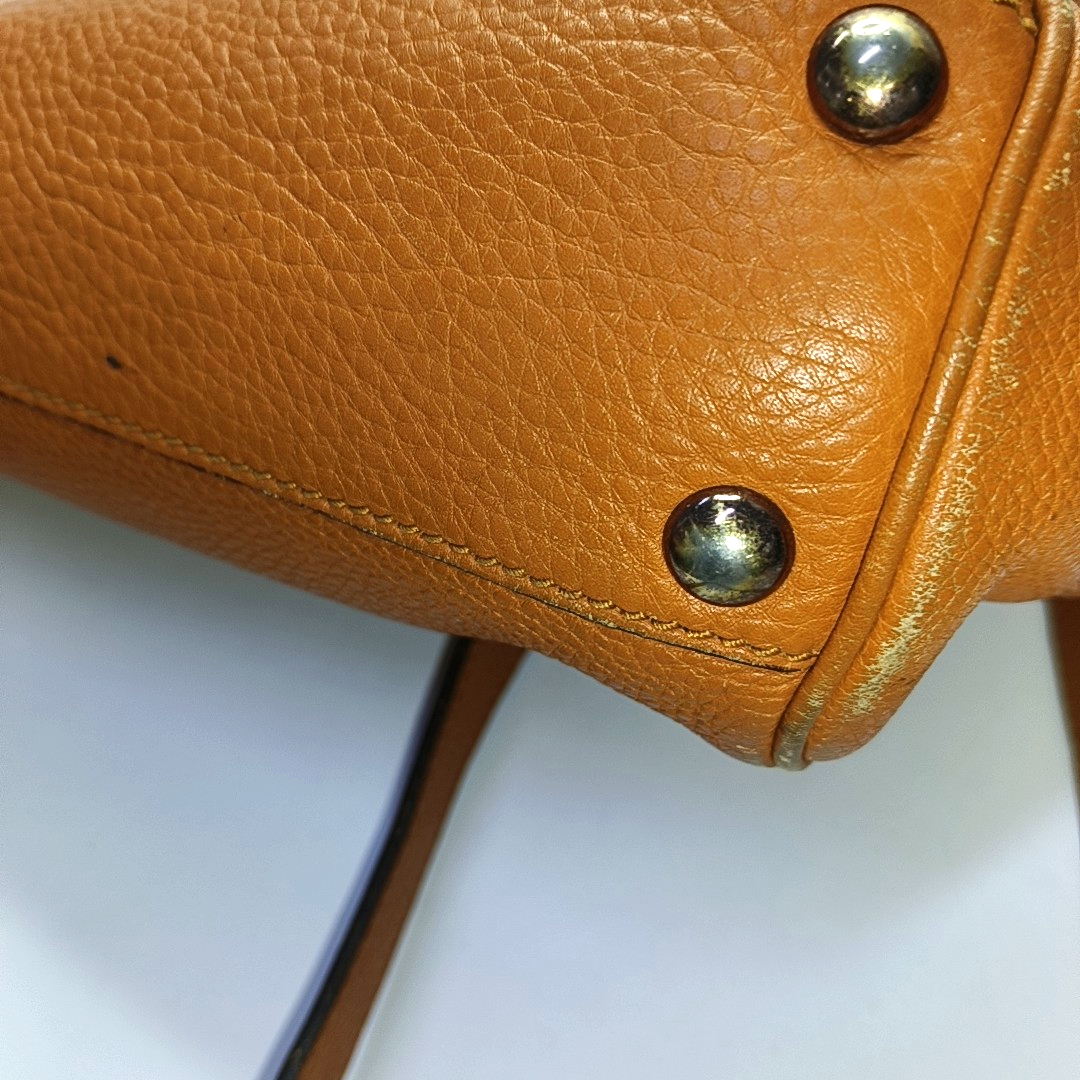 GUCCI Bamboo 1947 Ginger Yellow Calfskin Bamboo Handle Single Shoulder Bag Handbag Golden hardware Removable shoulder strap-(SKU)-956063224