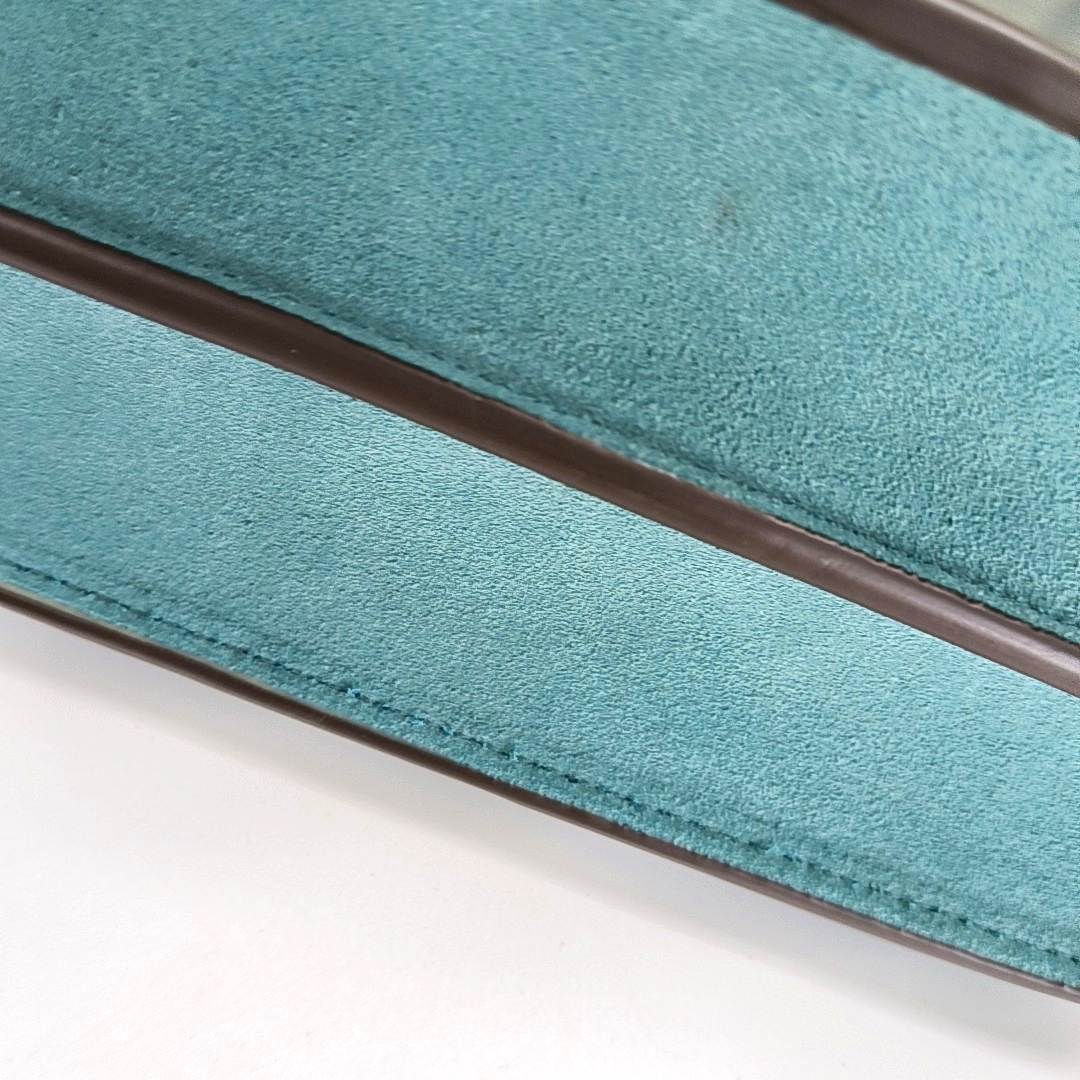 TORY BURCH Miller Blue cowhide single shoulder bag Silver Hardware Removable shoulder strap-(SKU)-14132600