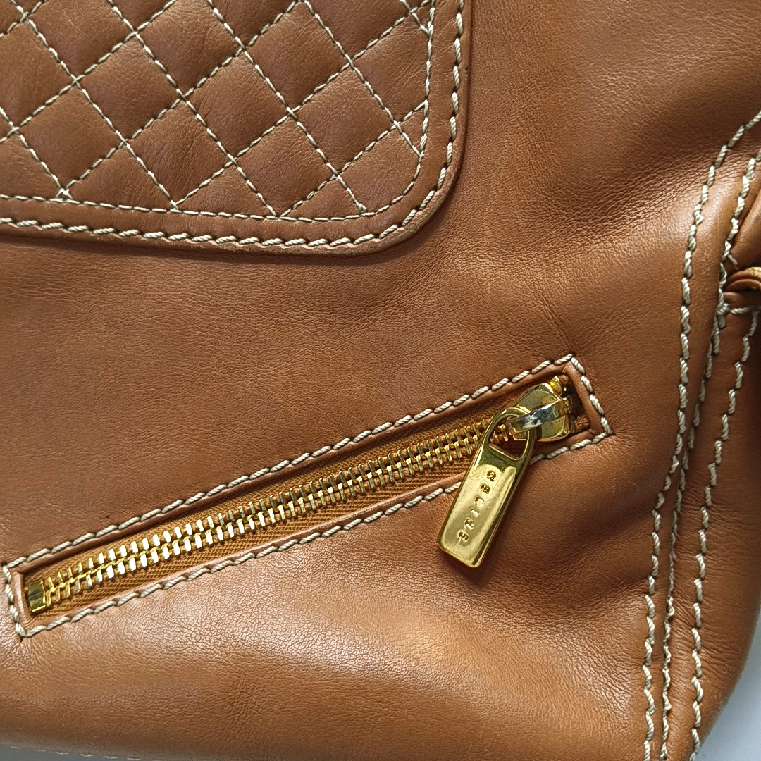 CELINE BOOGIE Medium size Brown Cowhide Handbag Golden hardware-(SKU)-947525770