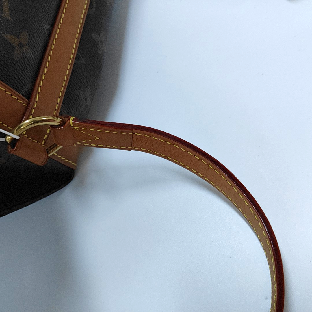 LOUIS VUITTON MILK BOX Brown Coated Canvas Monogram Crossbody Bag Shoulder Bag Handbag Golden Hardware-(SKU)-953568177