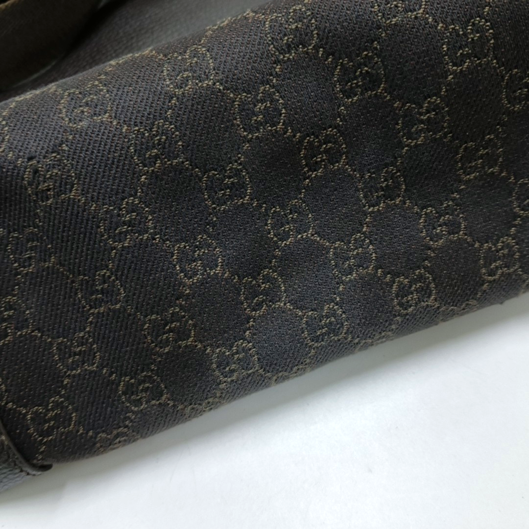 GUCCI Tote bag Brown Canvas Monogrammed Single Shoulder Bag Golden hardware-(SKU)-958908868
