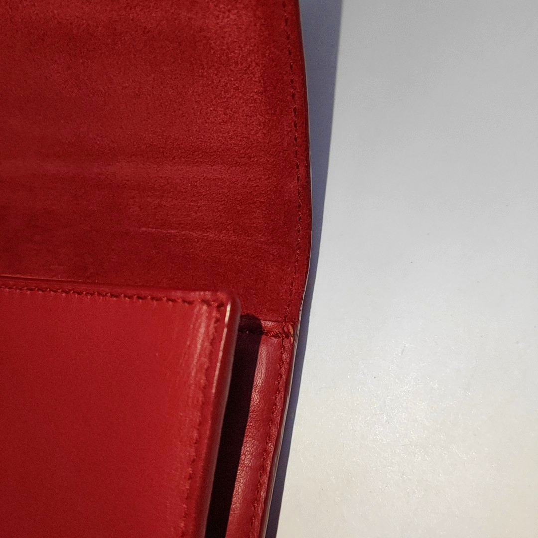 YSL CHYC Y LIGNE Red Cowhide Handbag Golden hardware-(SKU)-935154506