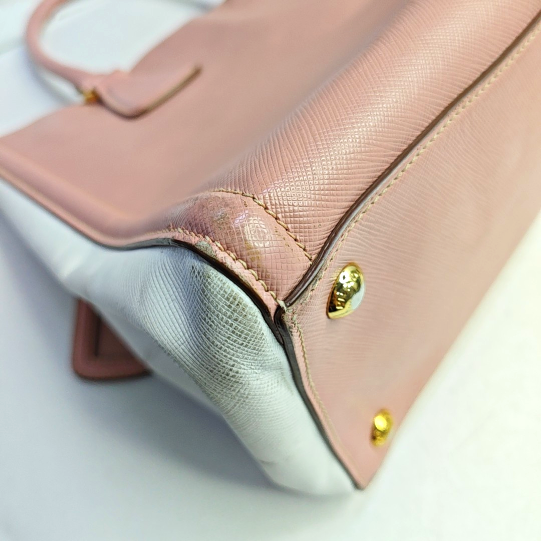 PRADA Tote bag Pink Calfskin Logo Tote Bag Golden hardware-(SKU)-958685441