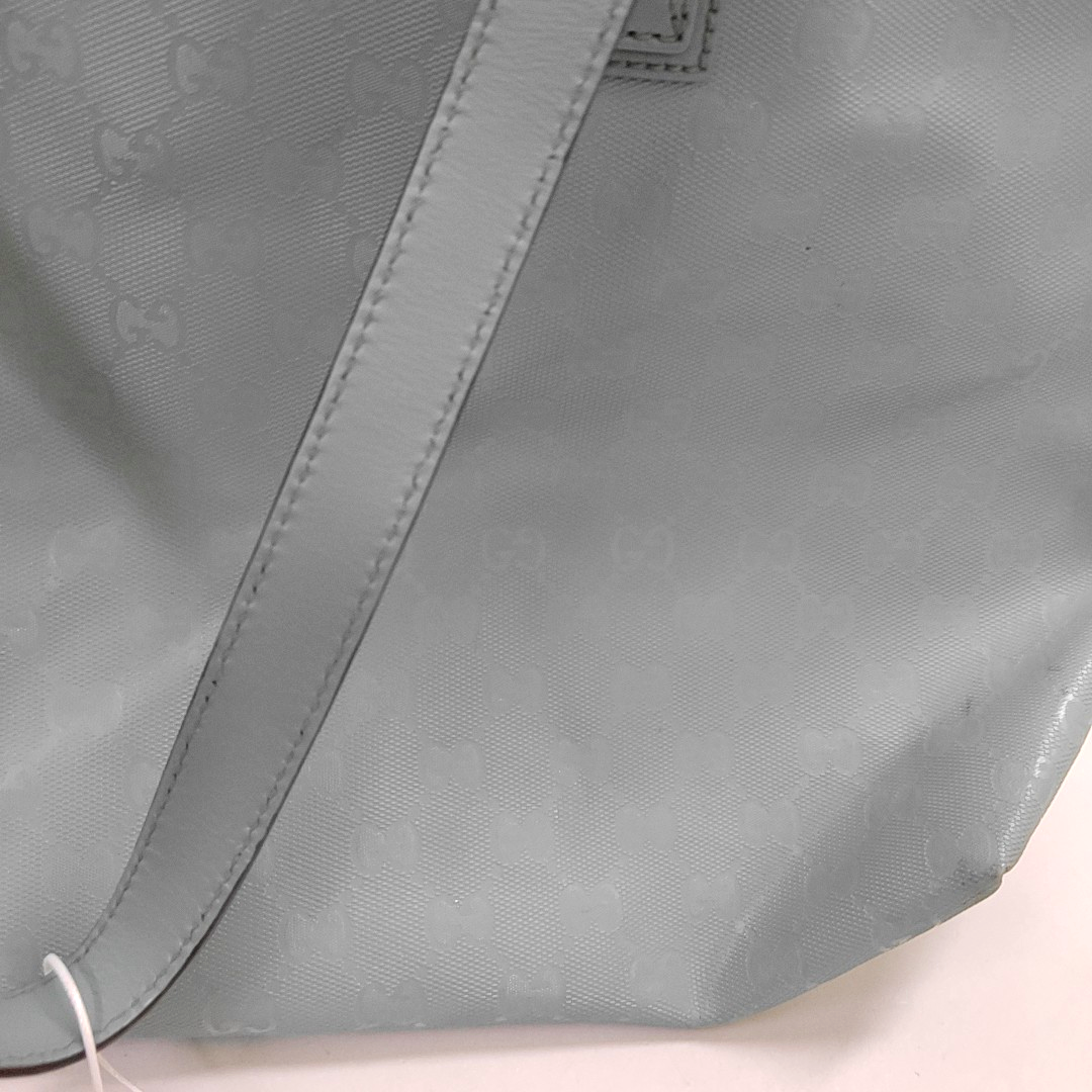 GUCCI GG Imprime Blue Special Material Monogrammed Single Shoulder Bag Silver Hardware-(SKU)-942450602
