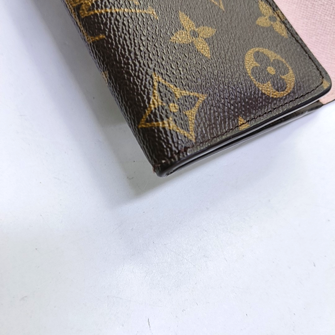 LOUIS VUITTON JOSÉPHINE Brown coated canvas vintage wallet Golden hardware-(SKU)-951380738