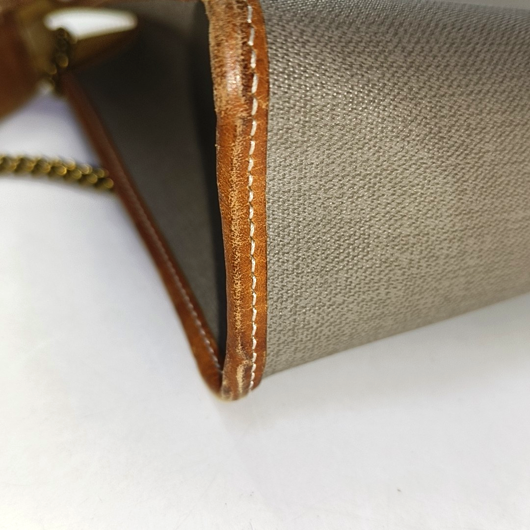 DIOR Gray Coated Canvas Crumpled Handbag Golden hardware-(SKU)-951570397