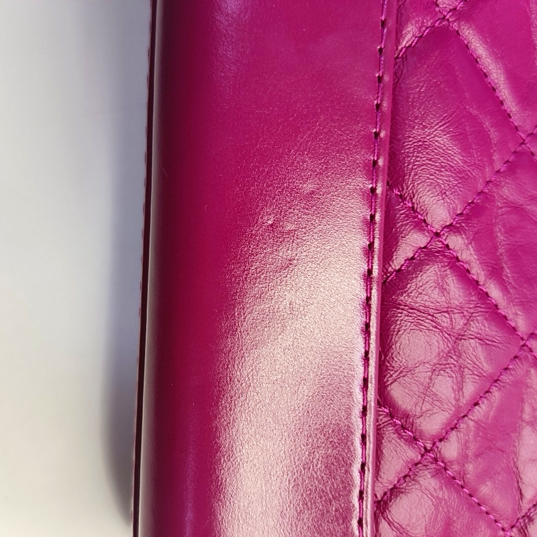 CHANEL GABRIELLE Small Magenta Calfskin Quilted Cannage Shoulder Bag, Crossbody Bag with Detachable Strap and 28 Compartments-(SKU)-946020995