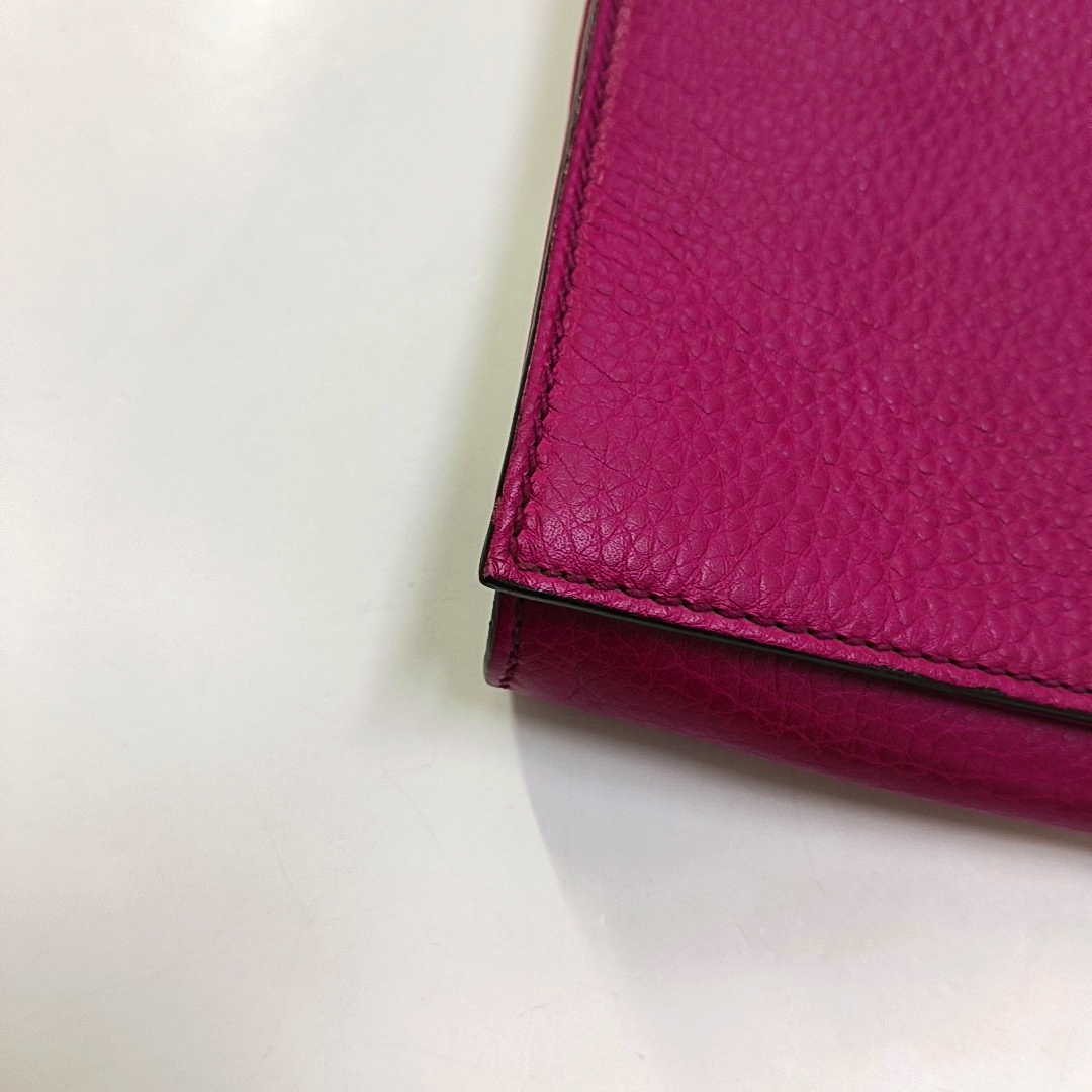 GUCCI Soho Pinkish-Purple Cowhide Clutch Bag Silver Hardware-(SKU)-956214199