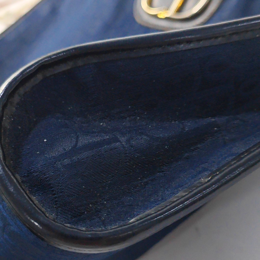 DIOR Blue Fabric Monogrammed Jacquard Single Shoulder Bag, Crossbody Bag Golden hardware-(SKU)-950956389