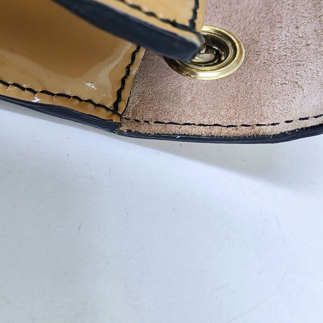 GUCCI Emily Chain Small size Brown Patent Leather Horse Bit Single Shoulder Bag Golden hardware-(SKU)-954647848