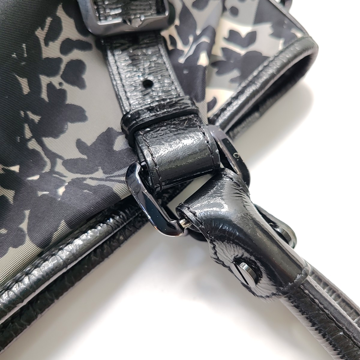 BURBERRY Northfield Gray Nylon Printed Single Shoulder Bag with Handbag and Crossbody Silver Hardware-(SKU)-953119737